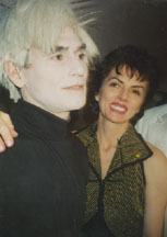 Allen Midgette with Audrey Regan at Audart Gallery