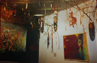 Allen Midgette Installation for Ten Years After: The Warhol Factory at Audart